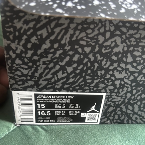 Air Jordan White and Black Sneakers - Picture 6 of 6